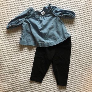 Baby girl GAP shirt and leggings